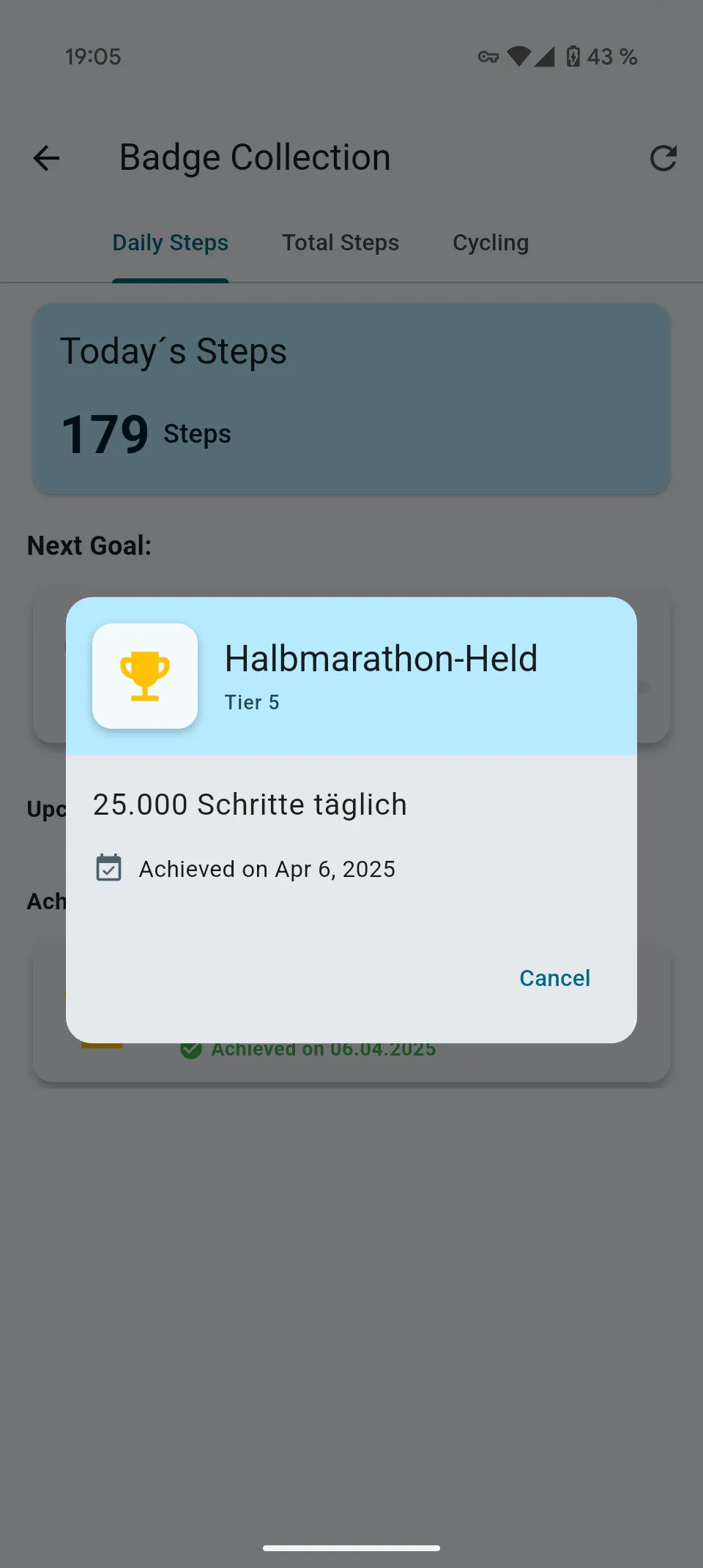 MoveTopia - Fitness-Tracking App Bild 5