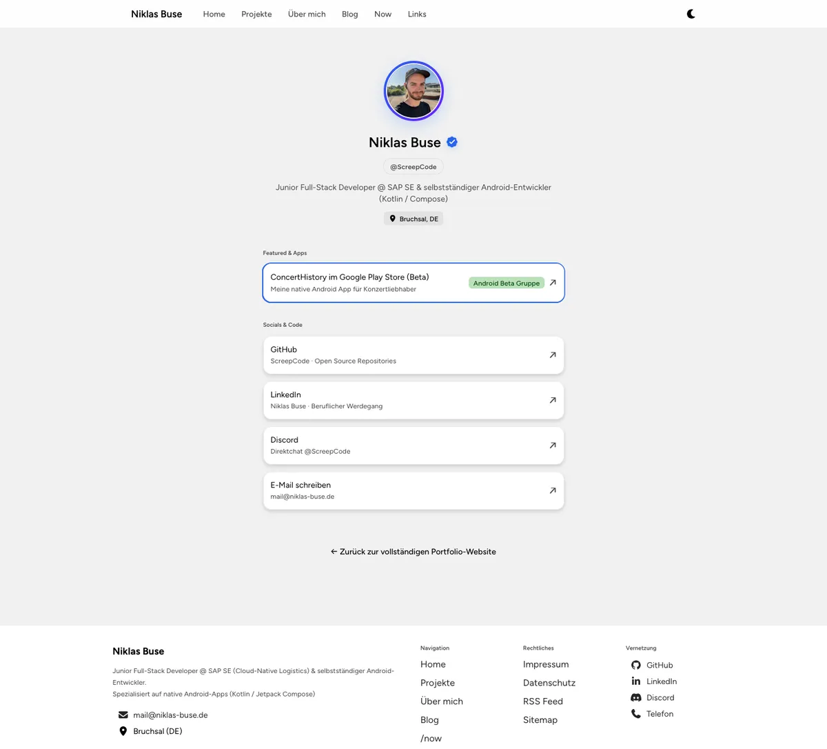 Portfolio Website Bild 8